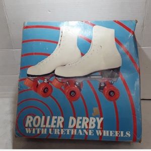 Vintage black roller skates